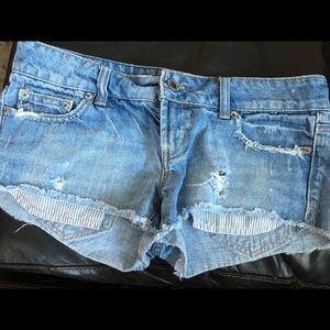 AE Jean distressed shorts